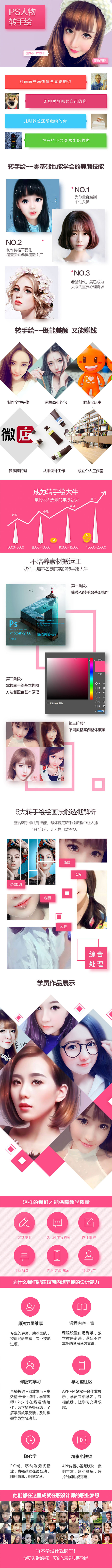 PS人物转手绘：如何用电脑画出手绘效果，成为手绘大牛赚丰厚薪资(18节课)