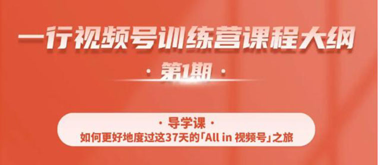 视频号特训营,从零启动视频号30天,全营变现5.5万元【价值799元】无水印插图 视频号特训营,从零启动视频号30天,全营变现5.5万元【价值799元】无水印