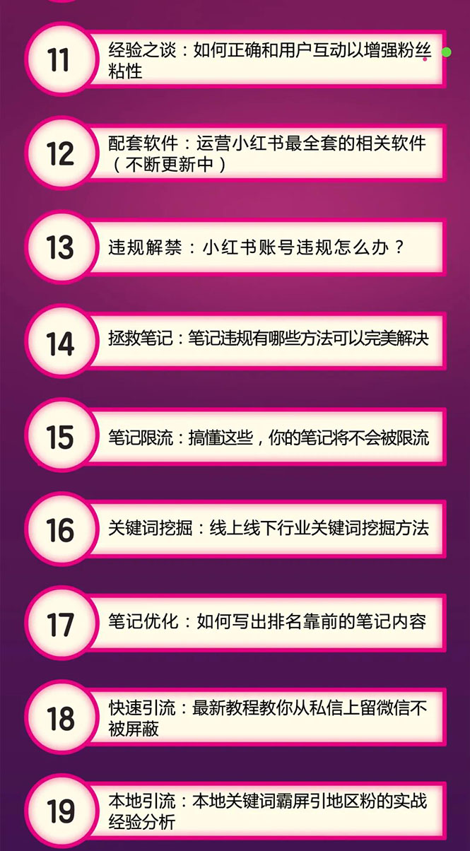 小红书爆款推广引流训练课6.0,手把手带你玩转小红书,实操一天50+精准女粉插图3 小红书爆款推广引流训练课6.0,手把手带你玩转小红书,实操一天50+精准女粉