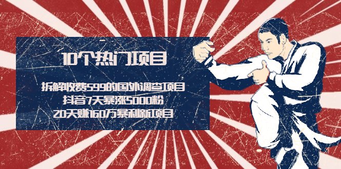 拆解收费599的国外调查项目+抖音7天暴涨5000粉+20天赚160万暴利新项目插图 拆解收费599的国外调查项目+抖音7天暴涨5000粉+20天赚160万暴利新项目
