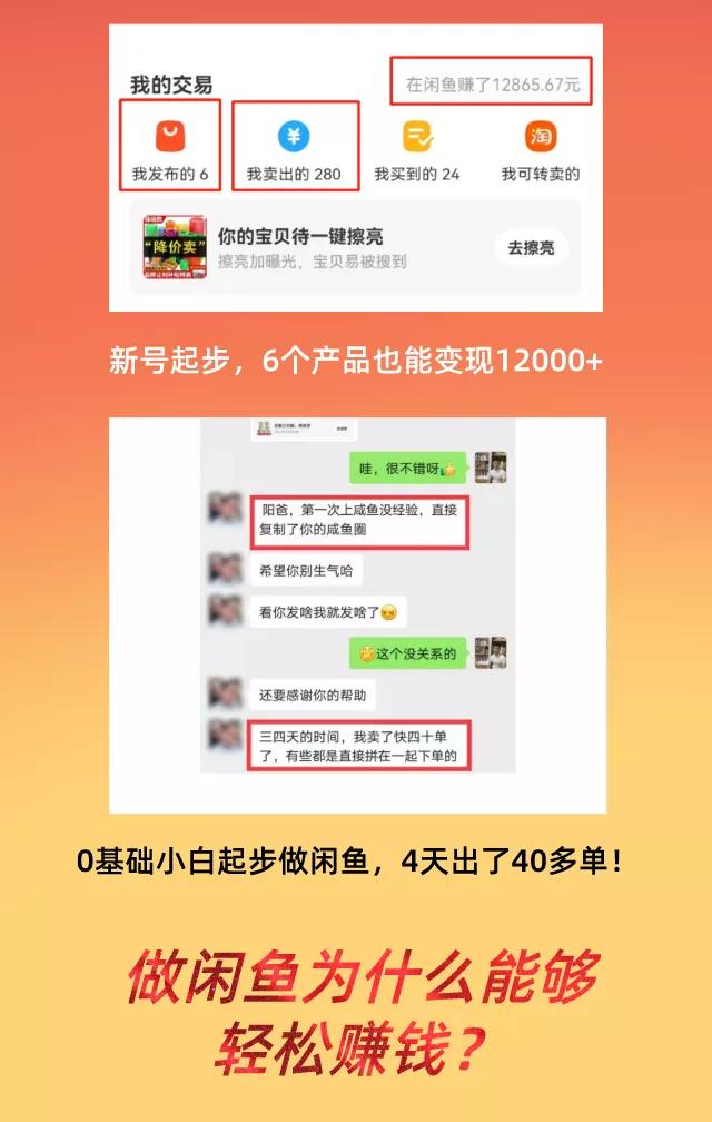 普通人操作的《闲鱼副业项目》新号起步实操4天出40单,变现12000+插图1 普通人操作的《闲鱼副业项目》新号起步实操4天出40单,变现12000+