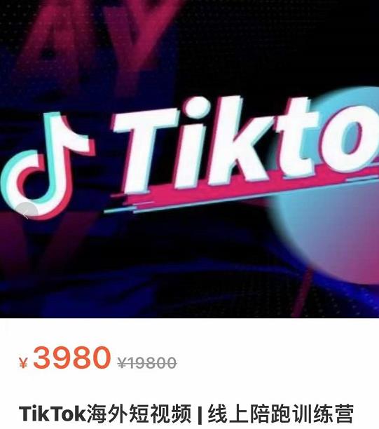 TikTok海外抖音短视频线上陪跑训练营,玩赚Tiktok少走弯路插图 TikTok海外抖音短视频线上陪跑训练营,玩赚Tiktok少走弯路