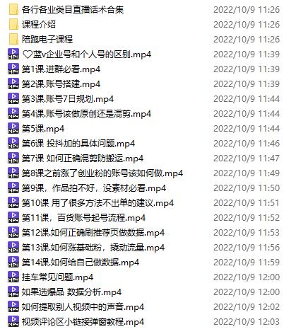 抖音零食带货全套课程:从0到1搭建账号,涨粉卖货(提供素材库)插图 抖音零食带货全套课程:从0到1搭建账号,涨粉卖货(提供素材库)