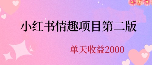 (6666期)最近爆火小红书情趣项目第二版,每天2000+插图 (6666期)最近爆火小红书情趣项目第二版,每天2000+