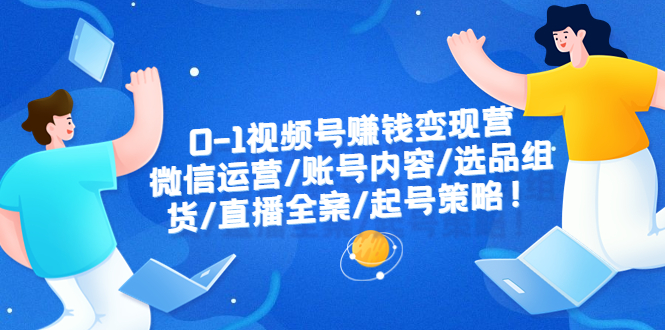 0-1视频号赚钱变现营:微信运营-账号内容-选品组货-直播全案-起号策略!插图 0-1视频号赚钱变现营:微信运营-账号内容-选品组货-直播全案-起号策略!