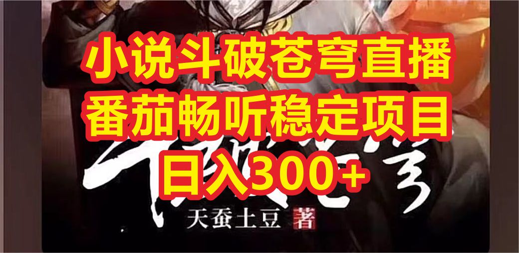 小说斗破苍穹直播,番茄畅听日入300+稳定项目插图 小说斗破苍穹直播,番茄畅听日入300+稳定项目