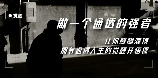 觉醒-做一个通透强者,让你醍醐灌顶,拥有通透人生,掌握强大的秘密插图 觉醒-做一个通透强者,让你醍醐灌顶,拥有通透人生,掌握强大的秘密
