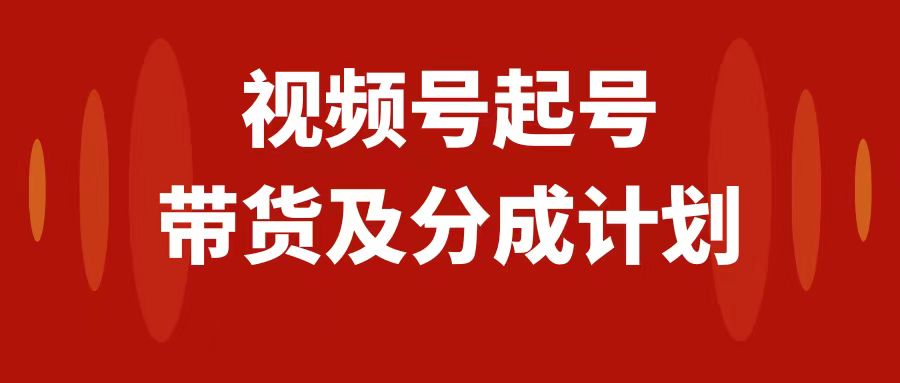 视频号快速起号,分成计划及带货,0-1起盘、运营、变现玩法,日入1000+插图 视频号快速起号,分成计划及带货,0-1起盘、运营、变现玩法,日入1000+