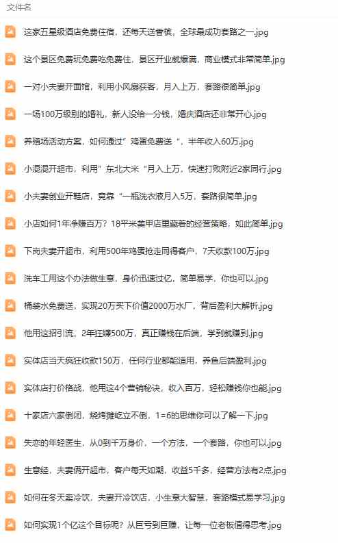 真实有效391套商业模式,年入几十到几百万案例解析(电子书+视频+图文)插图4 真实有效391套商业模式,年入几十到几百万案例解析(电子书+视频+图文)