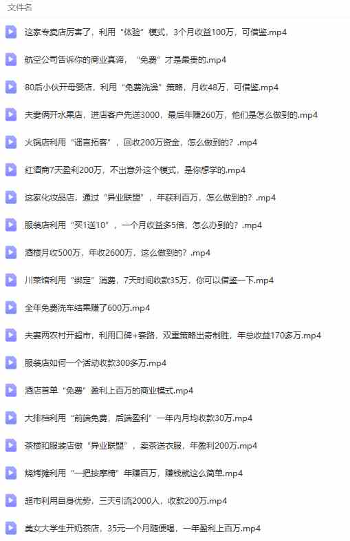 真实有效391套商业模式,年入几十到几百万案例解析(电子书+视频+图文)插图8 真实有效391套商业模式,年入几十到几百万案例解析(电子书+视频+图文)
