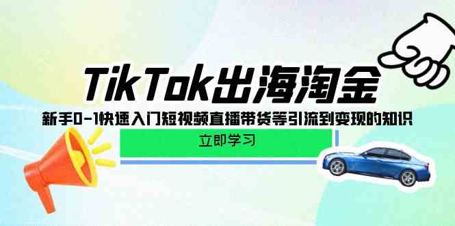 TikTok-出海淘金,新手0-1快速入门短视频直播带货等引流到变现的知识插图 TikTok-出海淘金,新手0-1快速入门短视频直播带货等引流到变现的知识
