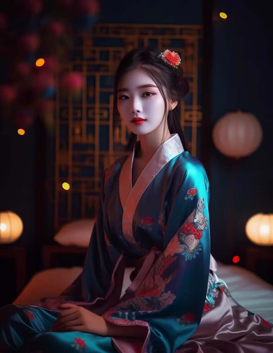 Midjourney关键词-AI生成中国风古装汉服美女人像提示关键词插图6 Midjourney关键词-AI生成中国风古装汉服美女人像提示关键词