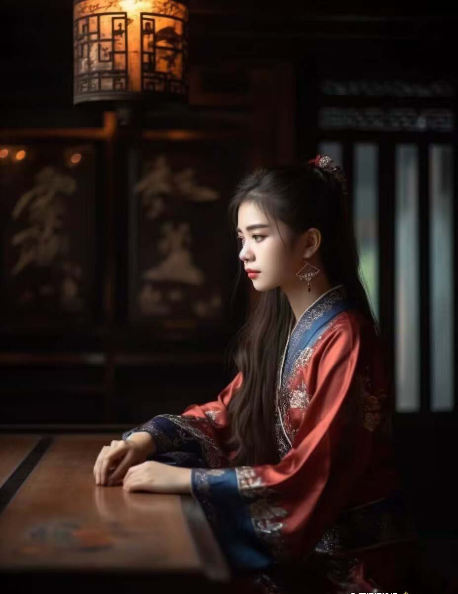 Midjourney关键词-AI生成中国风古装汉服美女人像提示关键词插图7 Midjourney关键词-AI生成中国风古装汉服美女人像提示关键词