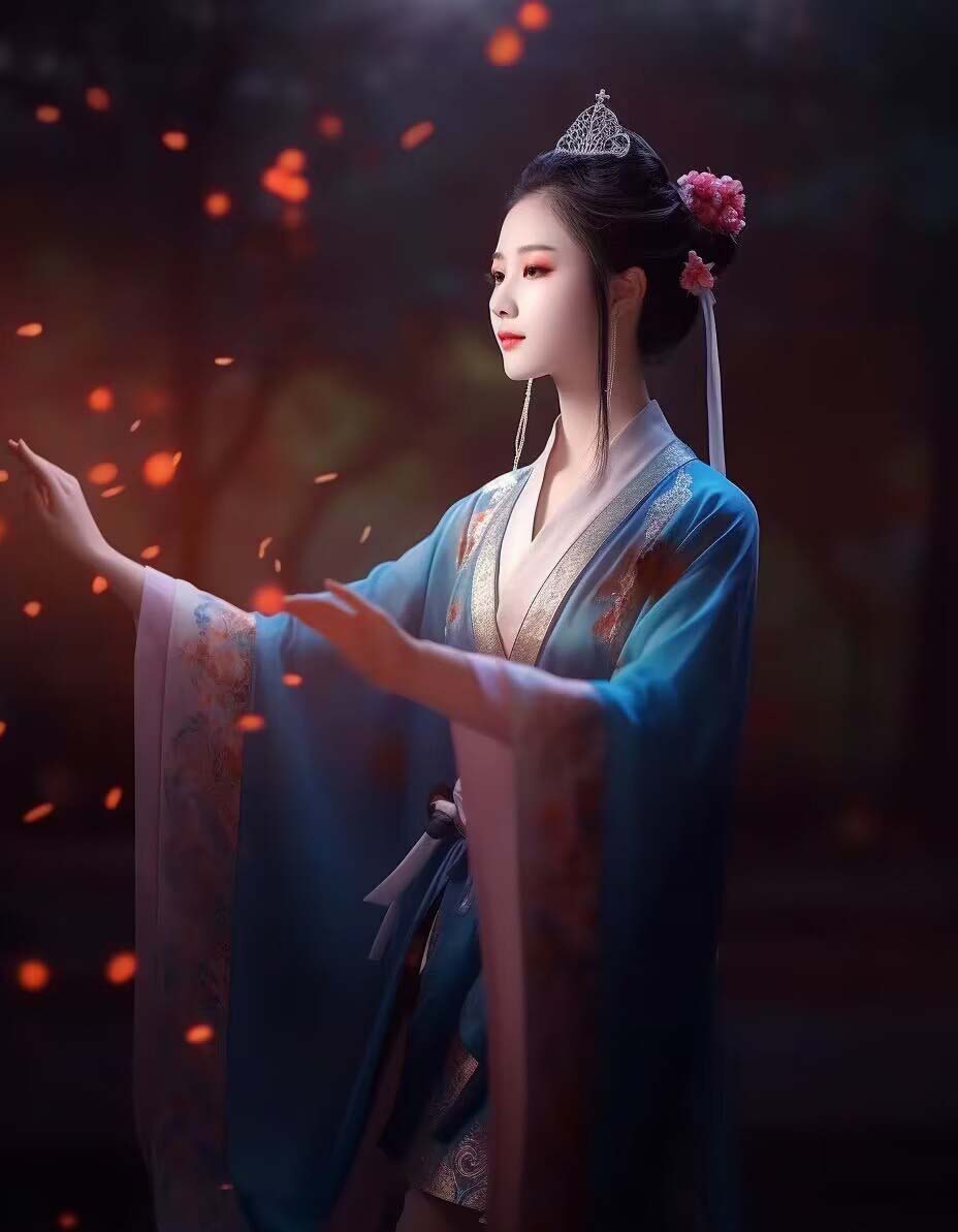 Midjourney关键词-AI生成中国风古装汉服美女人像提示关键词插图9 Midjourney关键词-AI生成中国风古装汉服美女人像提示关键词