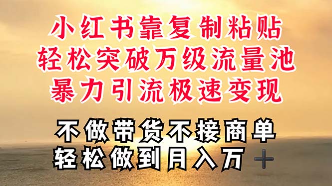 深层揭秘小红书,靠复制粘贴,一周突破万级流量池,无脑搬运,暴力引流…插图 深层揭秘小红书,靠复制粘贴,一周突破万级流量池,无脑搬运,暴力引流…