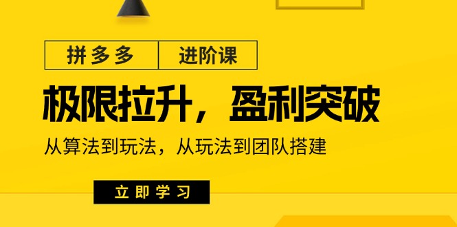 拼多多·进阶课:极限拉升/盈利突破:从算法到玩法 从玩法到团队搭建-18节插图 拼多多·进阶课:极限拉升/盈利突破:从算法到玩法 从玩法到团队搭建-18节