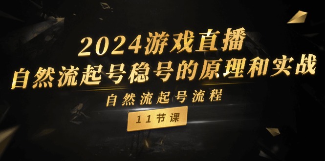 2024游戏直播-自然流起号稳号的原理和实战,自然流起号流程(11节)插图 2024游戏直播-自然流起号稳号的原理和实战,自然流起号流程(11节)