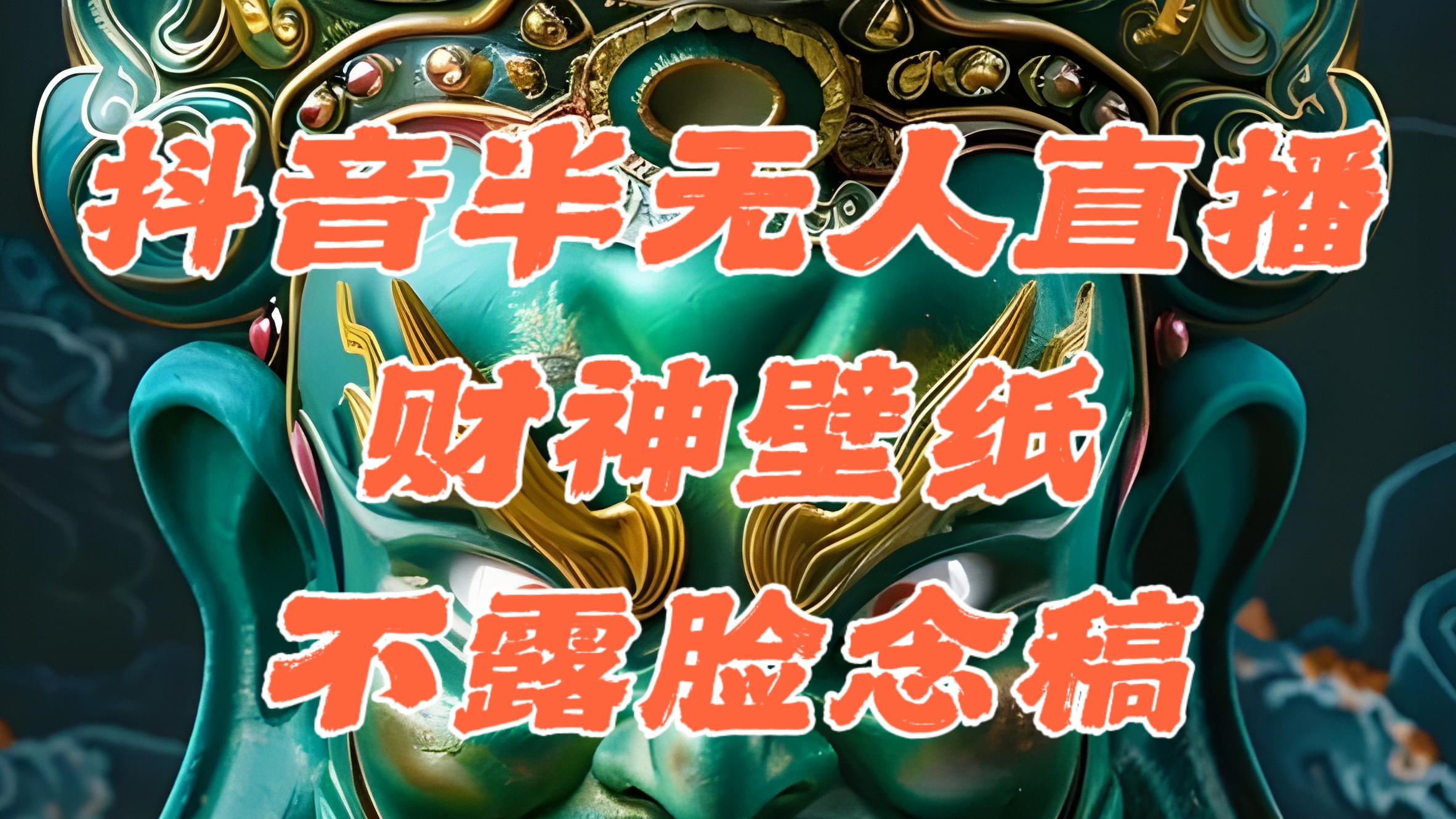 抖音半无人直播公会素材撸音浪,生肖财神AI图直播不露脸读稿,单日1000+插图 抖音半无人直播公会素材撸音浪,生肖财神AI图直播不露脸读稿,单日1000+
