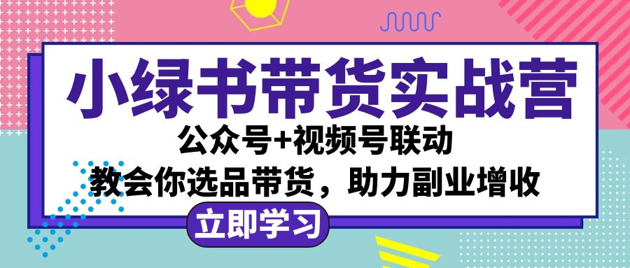 小绿书AI带货实战营:公众号+视频号联动,教会你选品带货,助力副业增收插图 小绿书AI带货实战营:公众号+视频号联动,教会你选品带货,助力副业增收