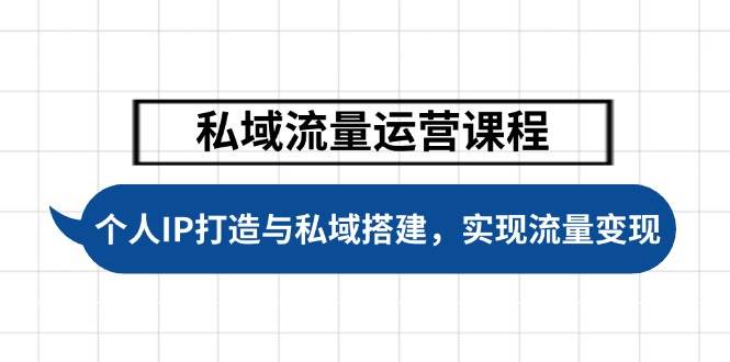 私域流量运营课程，个人IP打造与私域搭建，助力学员实现流量变现插图