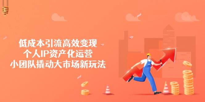 低成本引流高效变现，个人IP资产化运营，小团队撬动大市场新玩法插图