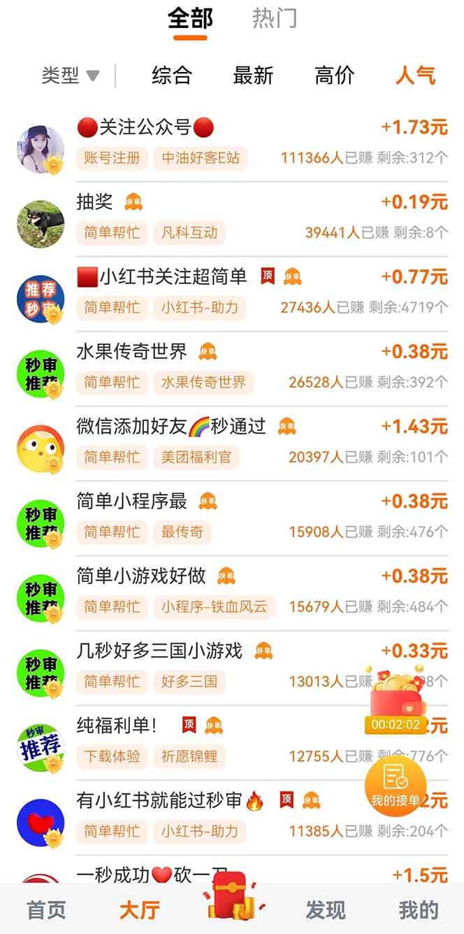 零撸小项目免费分享 点赞助力 无任何门槛 手机随时可做  单日收益200＋插图1