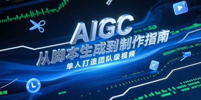 AIGC视频制作指南，从脚本生成到剪辑全流程，单人打造团队级视频插图