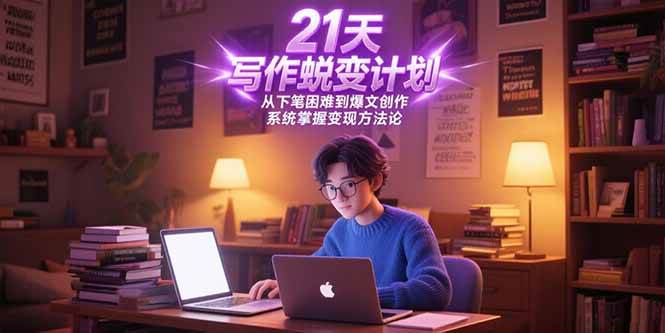 21天写作蜕变计划，从下笔困难到爆文创作，系统掌握变现方法论插图