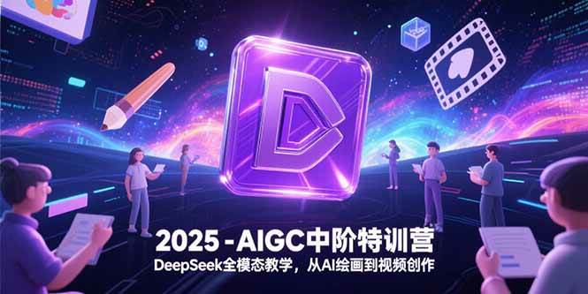 2025-AIGC中阶特训营，DeepSeek全模态教学，从AI绘画到视频创作插图