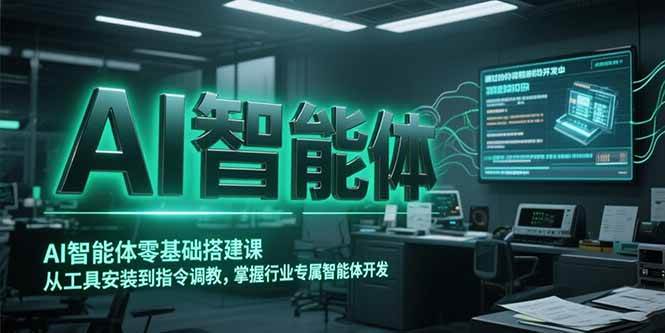 AI智能体零基础搭建课,从工具安装到指令调教,掌握行业专属智能体开发…插图 AI智能体零基础搭建课,从工具安装到指令调教,掌握行业专属智能体开发…