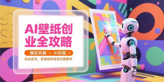 AI壁纸创业全攻略，爆款拆解+AI绘图+自动发货，零基础到变现完整教学插图