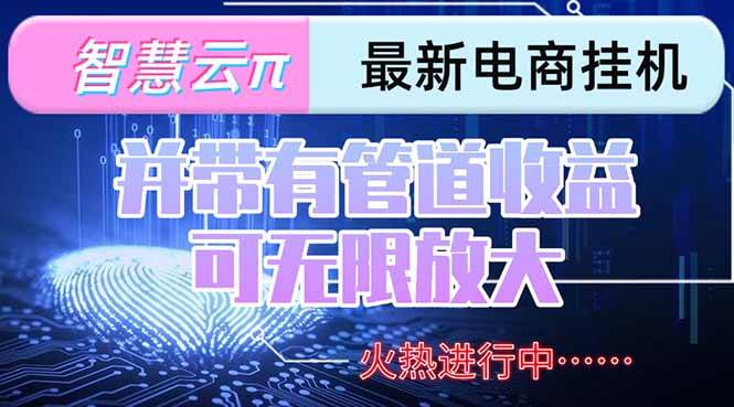 智慧云π电脑挂机单机每天收益300—500+ 并带有团队管道收益 可无限放大插图