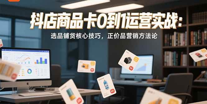 抖店商品卡0到1运营实战：选品铺货核心技巧，正价品营销方法论插图