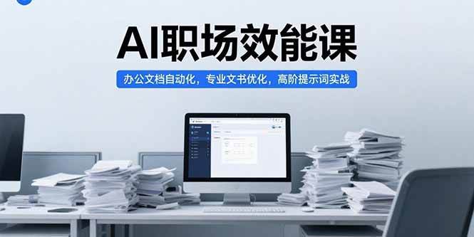 AI职场效能课，办公文档自动化，专业文书优化，高阶提示词实战