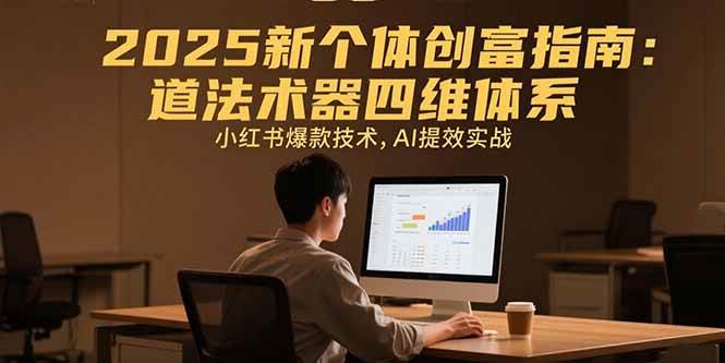 2025新个体创富指南：道法术器四维体系，小红书爆款技术，AI提效实战插图