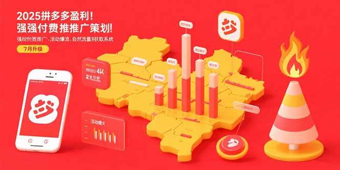 2025拼多多盈利地图：强付费推广策略/活动爆流/自然流量获取系统(7月更新)插图