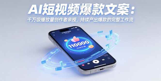 AI短视频爆款文案：千万级播放量创作者亲授，持续产出爆款的完整工作流插图
