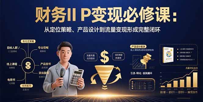 财务IP变现必修课：从定位策略、产品设计到流量变现形成完整闭环插图