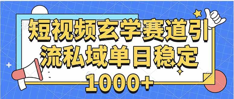 玄学赛道引流私域变现单日稳定1000+教程插图