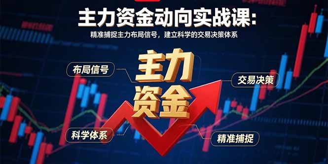主力资金动向实战课-8月：精准捕捉主力布局信号，建立科学的交易决策体系插图