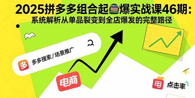 2025拼多多组合起爆实战课46期：系统解析从单品裂变到全店爆发的完整路径插图