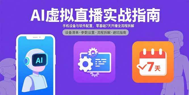 AI虚拟直播实战指南，手机设备与软件配置，零基础7天开播全流程拆解插图
