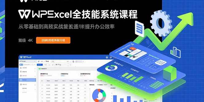 WPS Excel全技能系统课程：从零基础到高阶实战全覆盖，全面提升办公效率插图