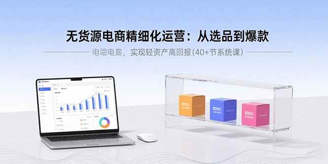 无货源电商精细化运营：从选品到爆款，实现轻资产高回报(40+节系统课)插图
