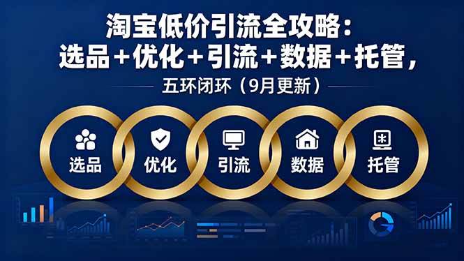 淘宝低价引流全攻略：选品＋优化＋引流＋数据＋托管，五环闭环（9月更新）插图
