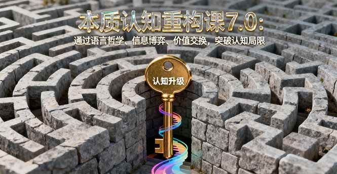 本质认知重构课7.0:通过语言哲学、信息博弈、价值交换,突破认知局限插图 本质认知重构课7.0:通过语言哲学、信息博弈、价值交换,突破认知局限
