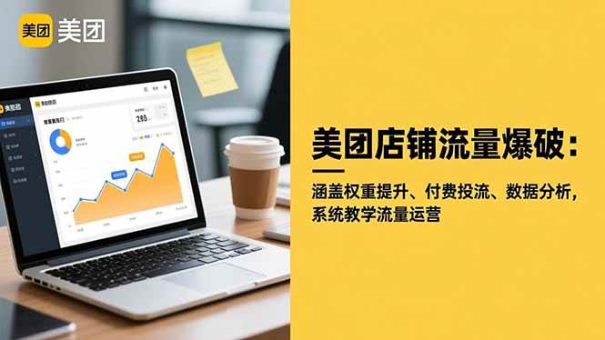 美团店铺流量爆破:涵盖权重提升、付费投流、数据分析,系统教学流量运营插图 美团店铺流量爆破:涵盖权重提升、付费投流、数据分析,系统教学流量运营