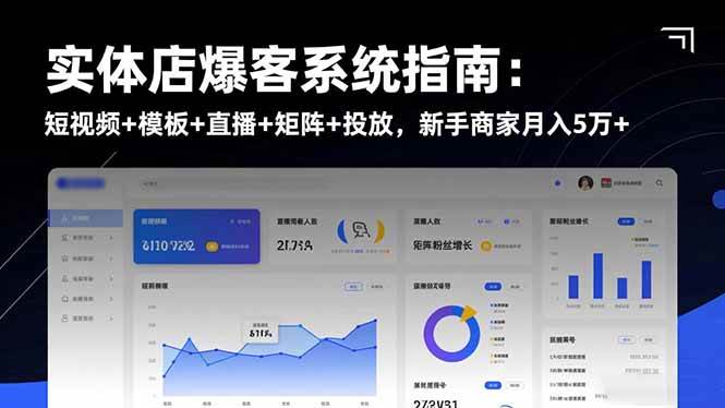 实体店爆客系统指南:短视频+模板+直播+矩阵+投放,新手商家月入5万+插图 实体店爆客系统指南:短视频+模板+直播+矩阵+投放,新手商家月入5万+