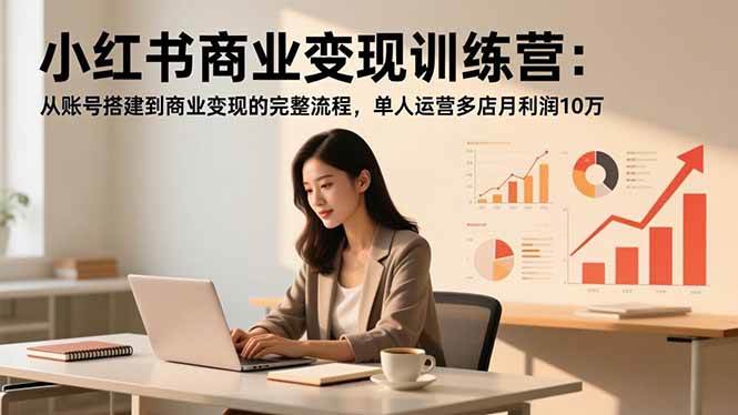 小红书商业变现训练营:从账号搭建到商业变现的完整流程,单人运营多店月利润10万插图 小红书商业变现训练营:从账号搭建到商业变现的完整流程,单人运营多店月利润10万