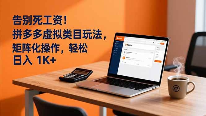 告别死工资!拼多多虚拟类目玩法,矩阵化操作,轻松日入 1K+插图 告别死工资!拼多多虚拟类目玩法,矩阵化操作,轻松日入 1K+